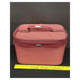 Clean Samsonite Red Make Up Carry On Luggage