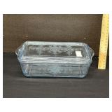 Fire King Sapphire Blue Loaf Pan W/ Lid
