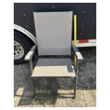 Fabric & Metal Patio Chair