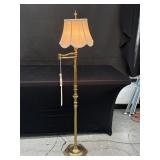 Vintage Heavy Adjustable Brass Floor Lamp