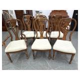 6 Mahogany Dining Table Chairs 2 Captains
