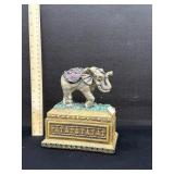 Vintage Elephant Trinket Jewelry Box 1998
