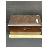 Vintage Ceramic Lined Wood Box