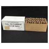 50 Cartridges 30 Cal. Carbon Bullets