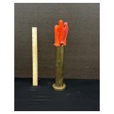 Brass Trench Art Artillery Shell Tool Tube