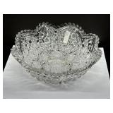 Antique American Brilliant Deep Cut Glass Bowl