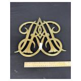 Large1950 Brass Queen Ann CypherTrivet