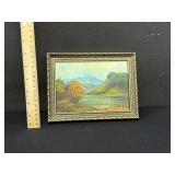 Vintage Oil on Board 1973 Painting