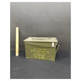 Vintage US Army Metal Ammo Container
