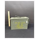 Vintage US Army Metal Ammo Container