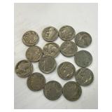 15 Buffalo Indian Head Nickels