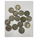 15 Buffalo Indian Head Nickels