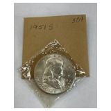 1951 S Benjamin Franklin Half Dollar Proof Cond.