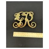 Vintage Brass Trivet Virginia King George