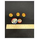 Vintage Election Buttons Kennedy Johnson Cox