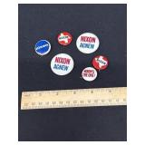 Vintage Presidential Buttons Nixon Agnew