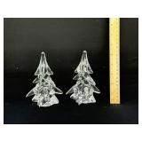 Vintage Toscany Art Glass Christmas Trees