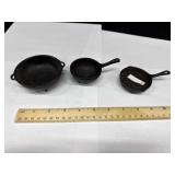 Antique Childs Toy Cast Iron Kitchen Stove Set