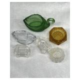 Lot of Open Salts Geese Clear Amber