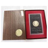 Silver Brown Ikes Dollar Proof Mint SF