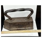 Large Antique Cast Iron Sad Iron