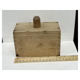 Antique Primitive Wooden Butter Mold