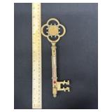 Vintage Brass Key to Texas Thermometer Dallas 1936
