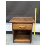 Vintage Rustic Pine Nightstand