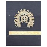 Vintage Cast Iron 'God Bless Our House' Plaque