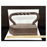 Large Antique Cast Iron Sad Iron