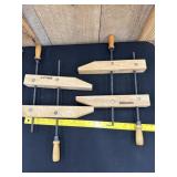 2 Vintage Craftsman Woodworking Clamps 14