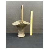 Antique Solid Brass Basket
