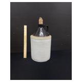 Antique Stoneware Whiskey Jug Corn Stopper