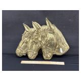 Vintage 'Trio' by Cambron Solid Brass Horse Hanger