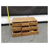 9 Drawer Wood Shop Storage Cabinet