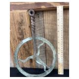 Antique Wooden Wagon Wheel Measuring Device