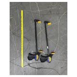 2 Quick Grip Woodworking Clamps
