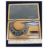 Vintage Mitutoyo Micrometer .0001 2-3 in Case