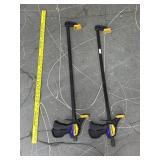 2 Quick Grip Woodworking Clamps