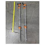 2 Rockler Woodworking Pipe Clamps