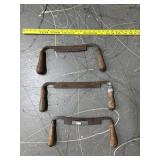 3 Antique 2 Handle Lathes