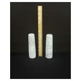 Pair Of Vintage Marble Taper Candle Holders