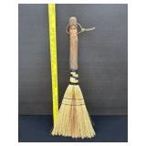Vintage Folk Art Hand Carved Handle Broom
