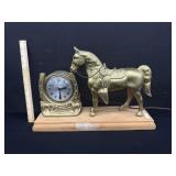 Vintage Sessions Horse Electric Mantle Clock
