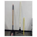 2 Husky Shovel & Rake