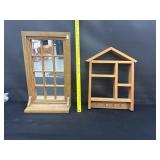 2 Wood Wall Shelves