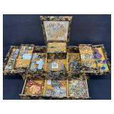 Large Lot of Vintage Jewelry Some Sterling in Case