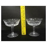 2 Waterford Crystal Champagne Sherbert 4oz glasses