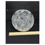 Vintage 4" Rose Bowl Monica Crystal Clear Poland