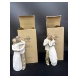 2 Vintage Willow Tree Retired Figures